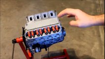 The end result of working with a 3D printer for 200 hours Chevrolet Camaro V8 engine model
