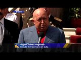 Hugo Chávez regresa a Venezuela después de tratamiento en Cuba