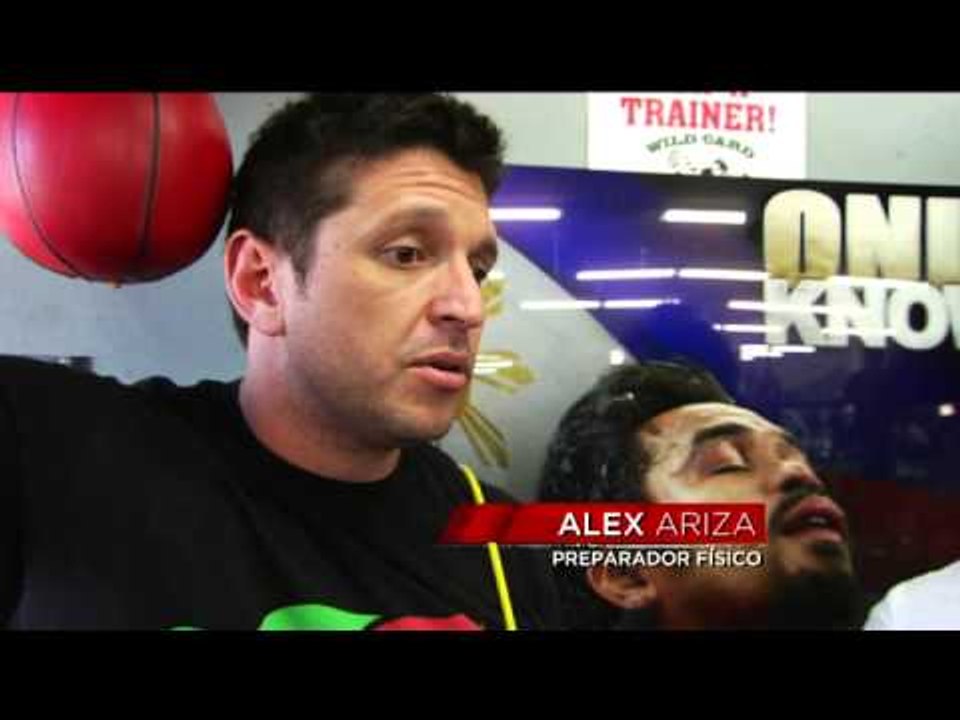 Entrenando con Pacquiao