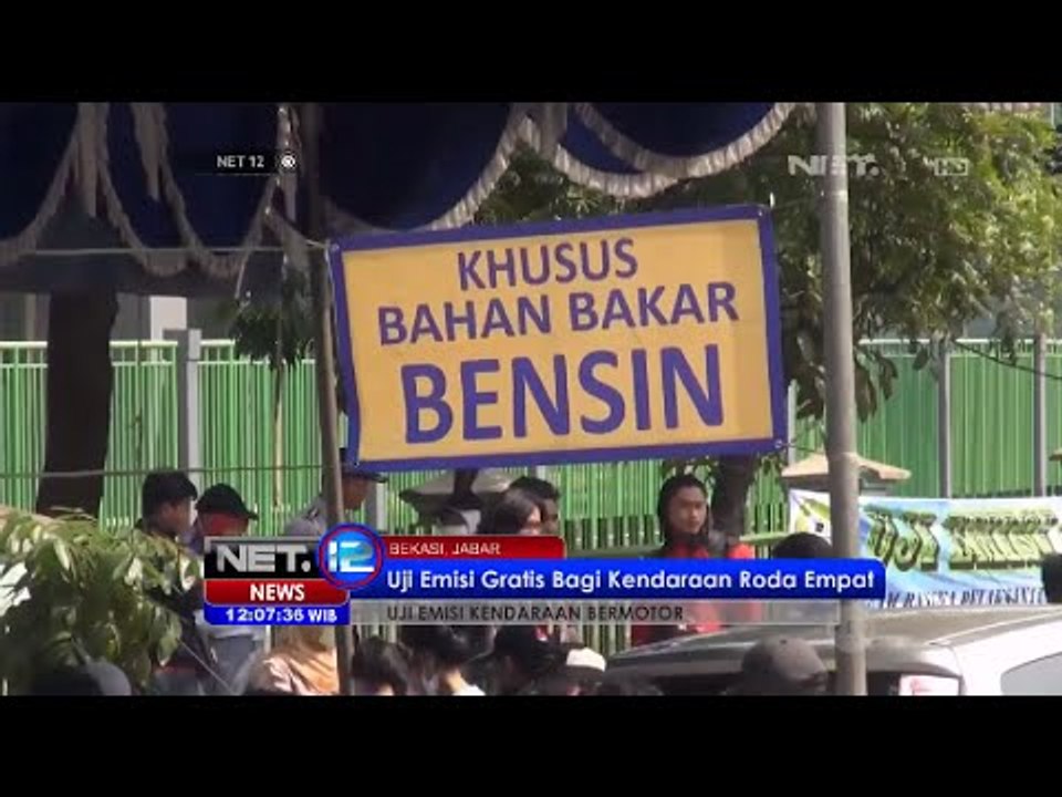 Uji Emisi gratis bagi kendaraan roda empat di B...
