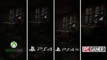 Resident Evil 7 - Comparação Gráfica PC vs PS4 Pro vs Xbox One vs PS4 - 1080p