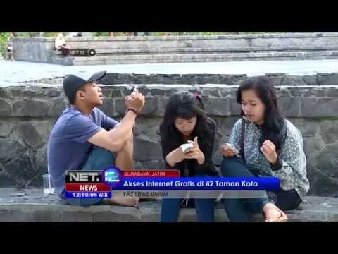 42 Taman di Kota Surabaya memiliki fasilitas internet gratis selama 24 jam - NET12