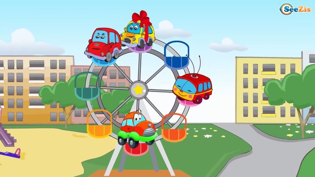 Arabalar cizgi filmleri izle. Vinç, Ambulans, Kamyon - Iş Makineleri. Çocuklar için arabalar