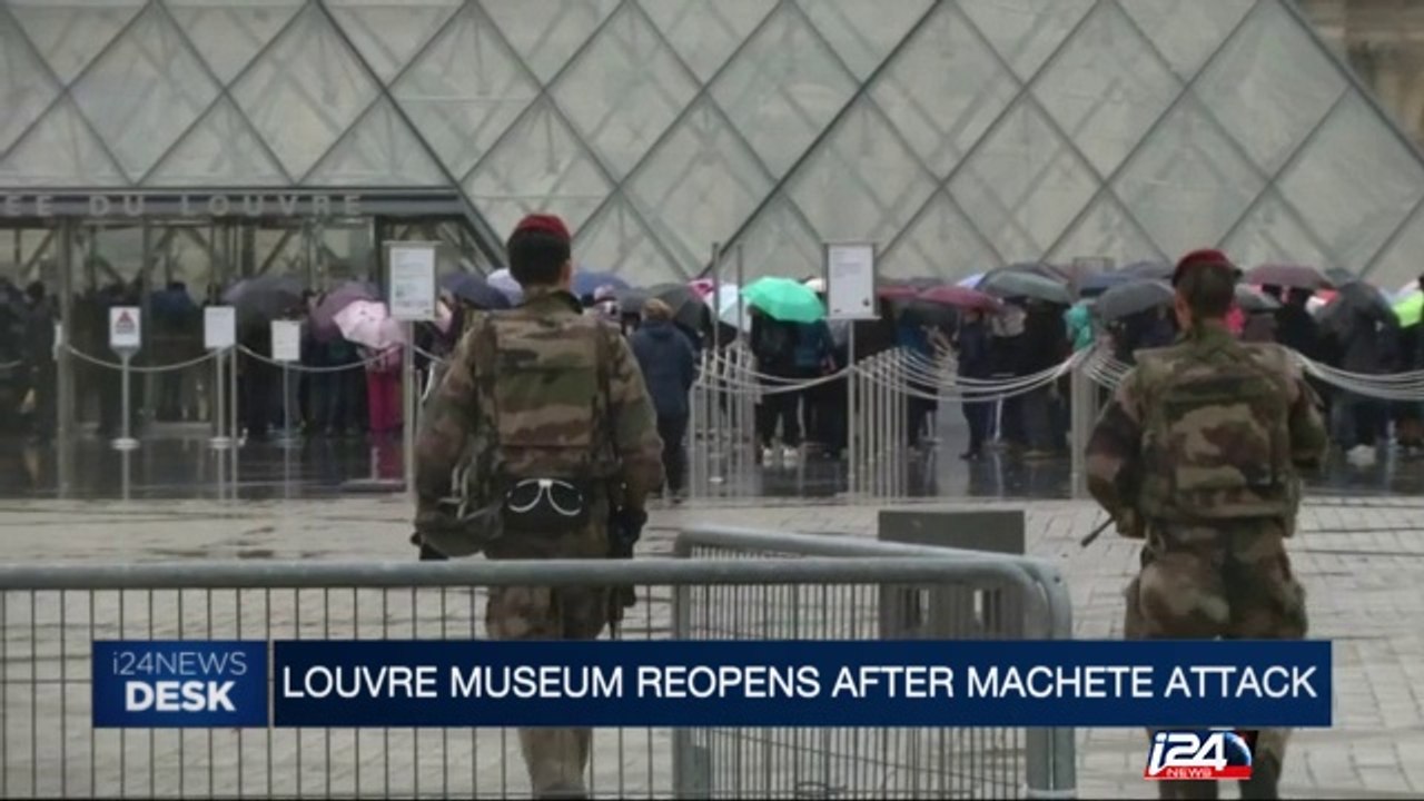 Louvre museum reopens after machete attack
