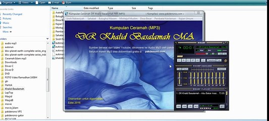 DVD kumpulan Mp3 Ceramah DR Ustadz Khalid Baslamah MA
