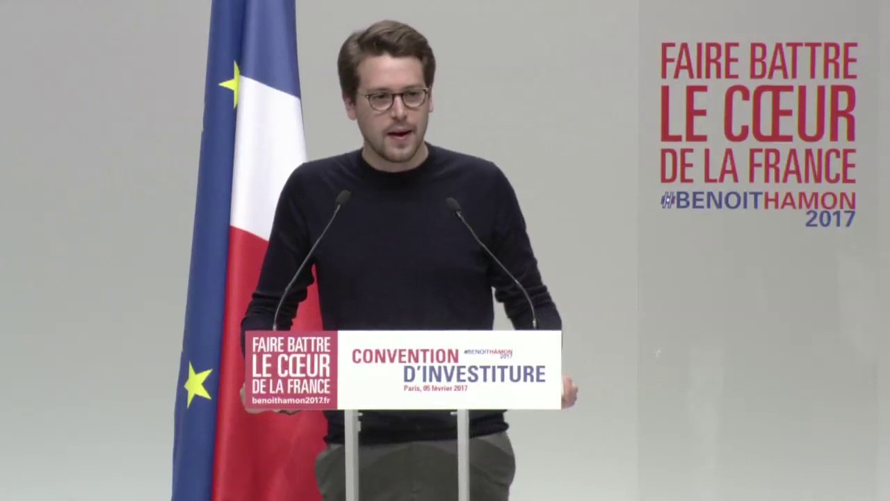 Discours de Benjamin Lucas à la convention d'investiture de Benoît Hamon
