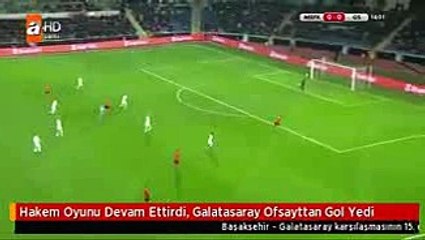 Hakem Oyunu Devam Ettirdi, Galatasaray Ofsayttan Gol Yedi