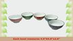 JustNile Decorative Microwaveable Ceramic Porcelain Bowls  Set of 5 Floral Pattern 5cebd39e