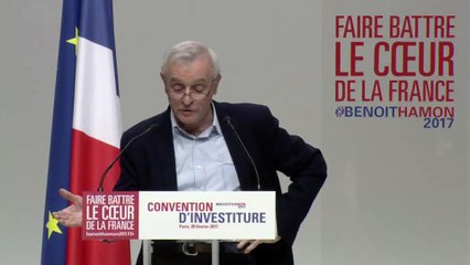 Discours de Jean Jouzel à la convention d'investiture de Benoit Hamon