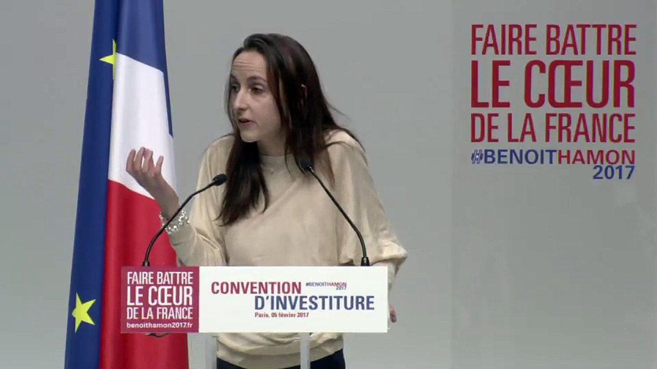 Discours de Julia Cagé à l'investiture de Benoît Hamon