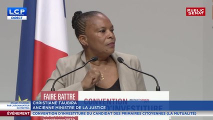 VIDEO. Discours intégral de Christiane Taubira au meeting de benoît Hamon à la mutualité