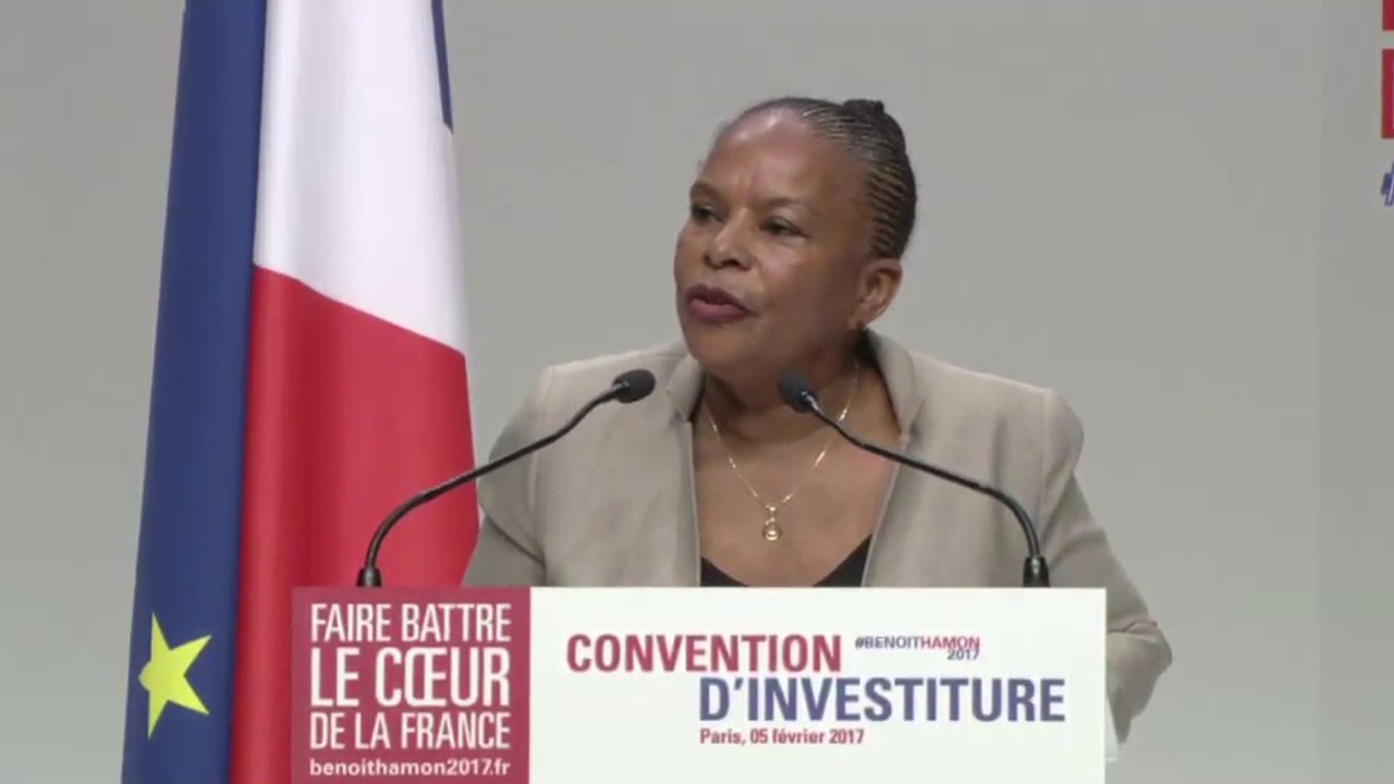 Discours de Christiane Taubira à la convention d'investiture de Benoît Hamon