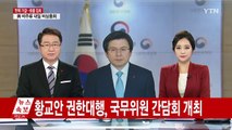 황교안 대통령 권한대행, 국무위원 간담회 개최 / YTN (Yes! Top News)