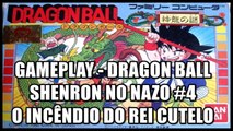 Gameplay - Dragon Ball Shenron no Nazo #4 (O Incêndio do Rei Cutelo)