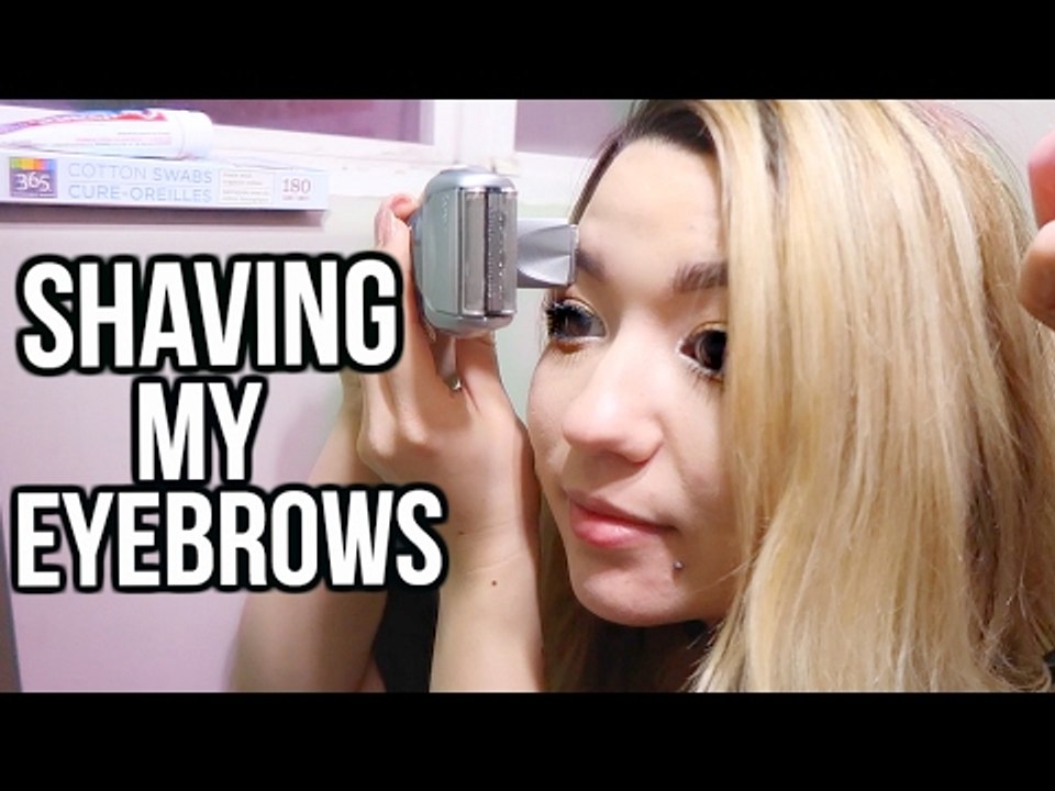 SHAVING MY EYEBROW! _not clickbait_