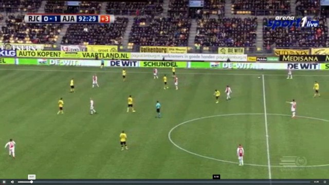 Younes Goal - Roda JC Kerkrade vs Ajax 0-2 05.02.2017 (HD)