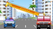 Cars Cartoons about The Crane and The Truck   kids videos compilation with cars, trucks, bus etc