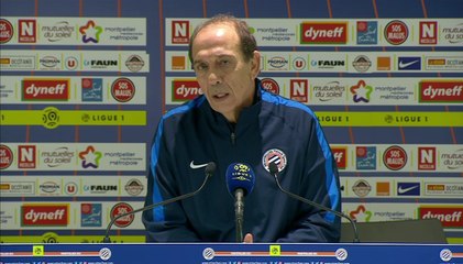 Jean-Louis Gasset après MHSC 2-1 SC Bastia