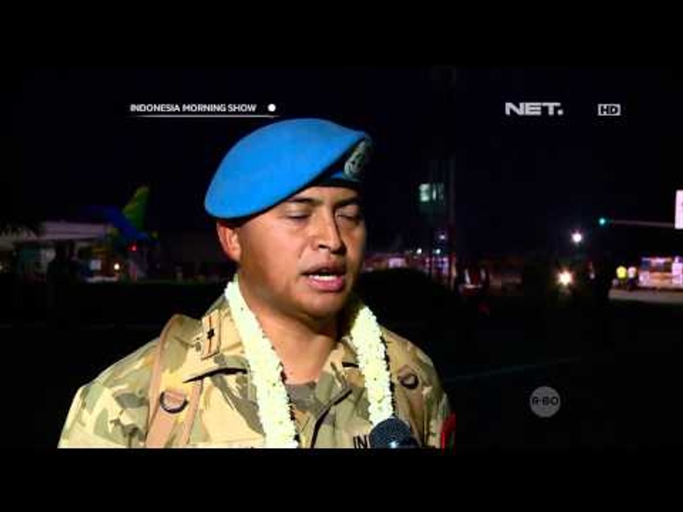 Pasukan Perdamaian Garuda Tiba di Tanah Air -IMS