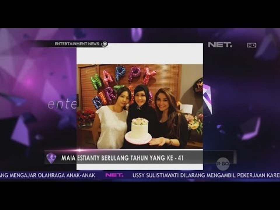 Penyanyi Cantik Maia Estianty Rayakan Ulang Tahunnya yang Ke-41 Tahun