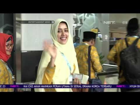 Berangkat Umroh Pertamanya, Fairuz Diantar Kekasih Hingga Bandara