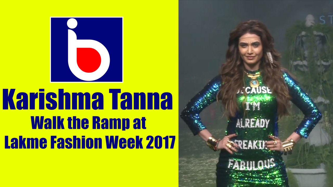 Karishma Tanna Walks the Ramp At  Lakme Fashion Week 2017