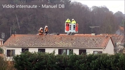 Tempête Marcel : une cheminée s'effondre à Boucau (64)