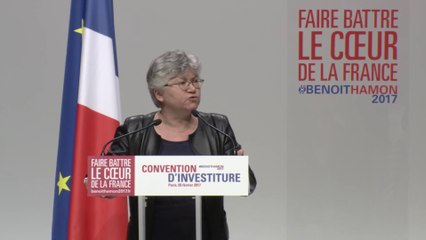 Discours de Dominique Méda à l'investiture de Benoît Hamon