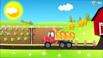 El Camión de bomberos es Rojo infantiles - Carritos para niños - Dibujos animados de Coches