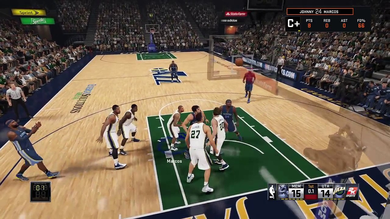 NBA 2K15 Finally a win against the grizzles