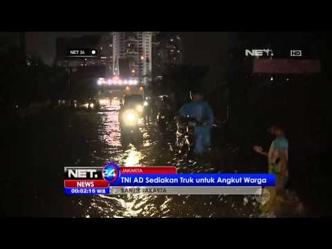Hujan Mengguyur Jakarta Sejak Minggu Malam, Sebagian Wilayah Ibu Kota Lumpuh - NET24