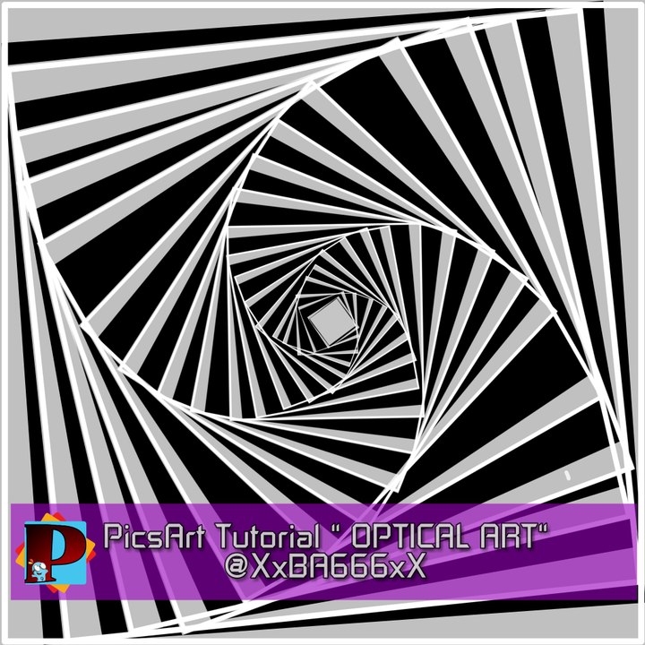 Picsart tutorial "optical art" @xxba666xx