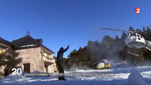 Grand format : skier sur les vertigineuses pentes du Caucase