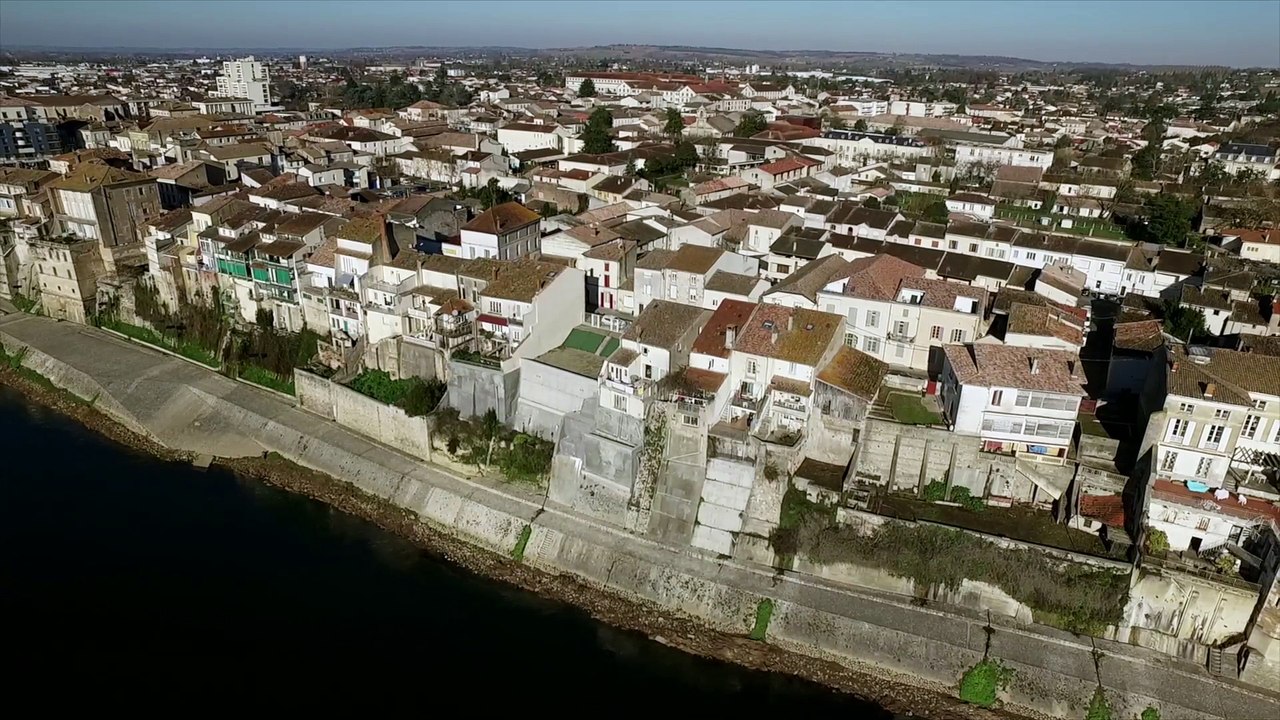 La Garonne vue du ciel : vol entre Tonneins et Couthures