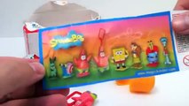 SpongeBob Kinder Surprise Eggs Unboxing with toy gift - Kinder sorpresa huevo juguete regalo