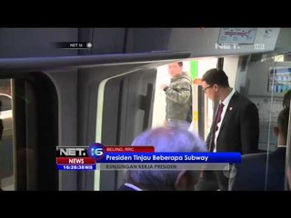Presiden Jokowi kunjungi Subway Station Donghimen di Beijing - NET16