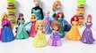 Play Doh Disney Princess Cinderella How to Make Playdough Dress Princess Cinderella Magiclip Dolls