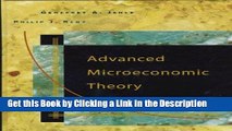 Download Book [PDF] Advanced Microeconomic Theory (Addison-Wesley Series in Economics) Download