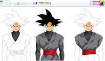 How I Draw using Mouse on Paint - Goku Black - Dragon Ball Super