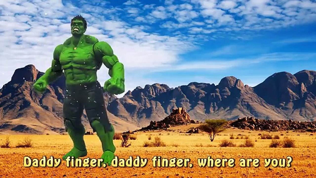 Hulk VS Dinosaur Shark Attack Finger Family Nursery Rhyme | Superhero Battle Shark Vs Dinosaur Fight