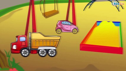 ✔ Araba Çizgi Filmler / Ekskavatör. Kamyon. Vinç / Iş makineleri türkçe izle / Koleksyon 20 dakika