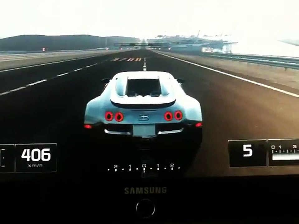 Bugatti Veyron Top Speed 477 kmh without cone on Special Stage Route X - Gran Turismo 5
