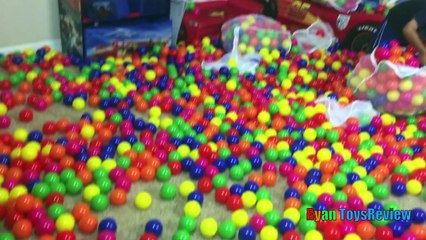 BALL PIT SURPRISE Family Fun Building Ball Pit in our house with Toys for Kids Indoor Activities