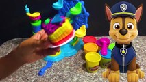 Играть doh Радуга торт сюрприз игрушки Щенячий патруль научить малышей учим цвета и цифры из пластилина