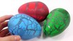 DIY Break Colors Big Dinosaur Egg Learn Colors Numbers Counting Slime Surprise