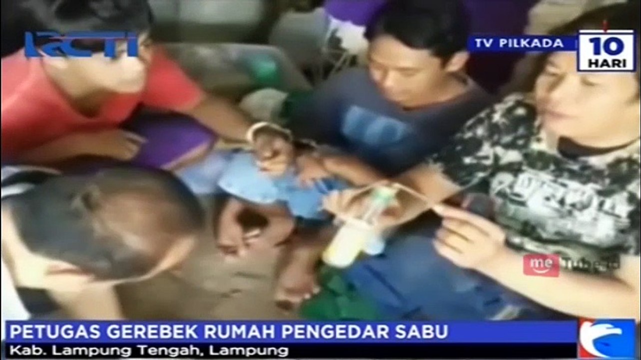 Asik Nyabu, Seorang Pemuda Diciduk Polisi di Lampung