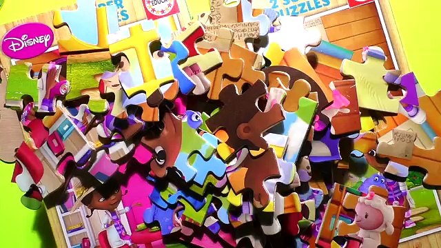 Doc McStuffins Disney Puzzle Games Rompecabezas de Doctor Dottie Kids Learning Toys JR Games Junior