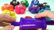 Fun Play and Learn Colours with Play Dough Flowers Smiley Face with Animal Molds Fun for Kids
