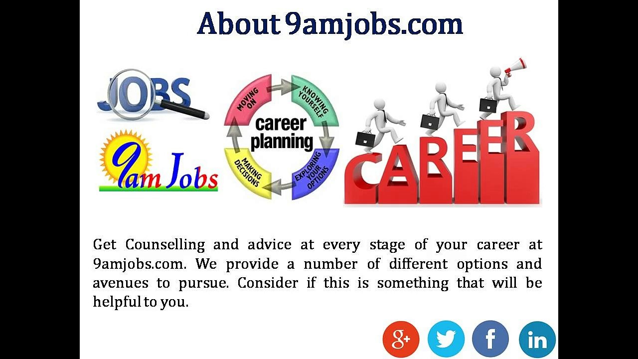 Get Career Counselling and Advice at 9amjobs.com