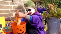 Bad Baby Joker HALLOWEEN Pranks! Food Fight Ghost Prank Spiderman Toys Superhero in Real Life Movies